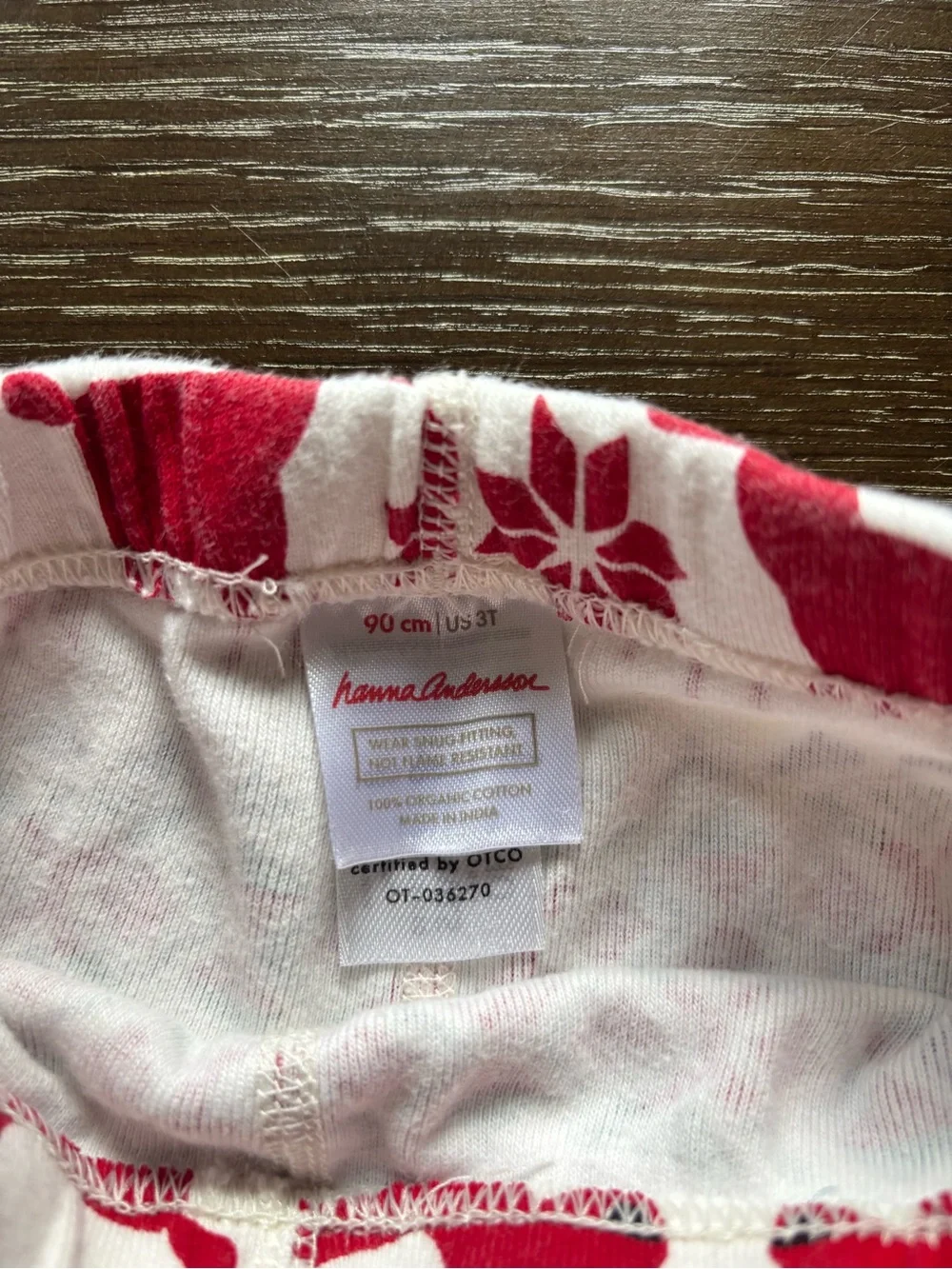 Hanna Andersson Christmas Holiday Dear Deer Pajama Set 3t